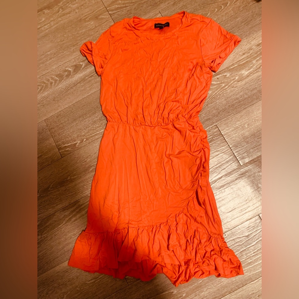 Orange work dress